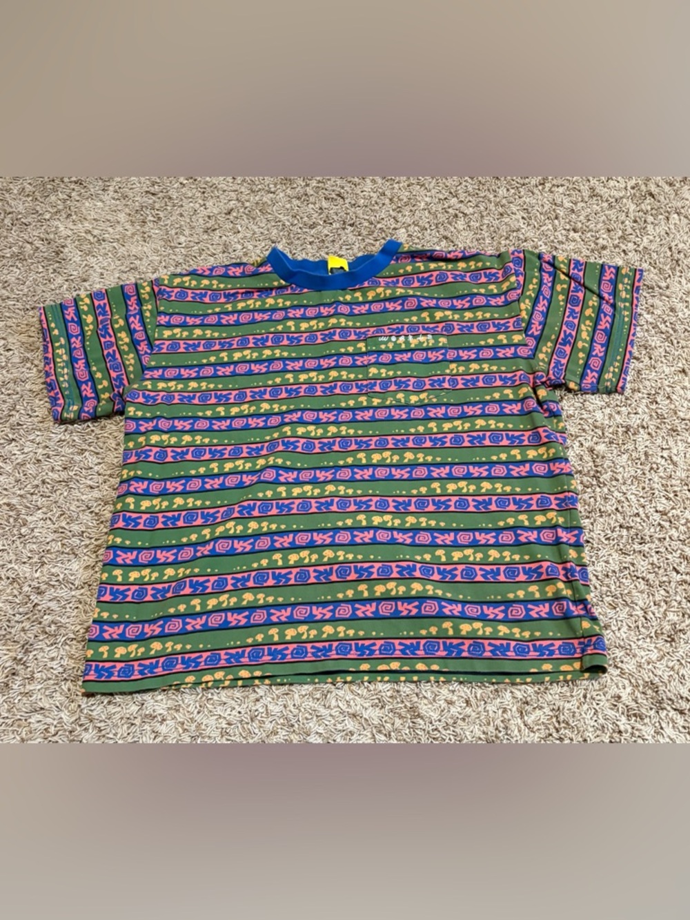 WORBLE Cure All Navy Stripe T-Shirt (Zumiez) men’s size XL 100% cotton